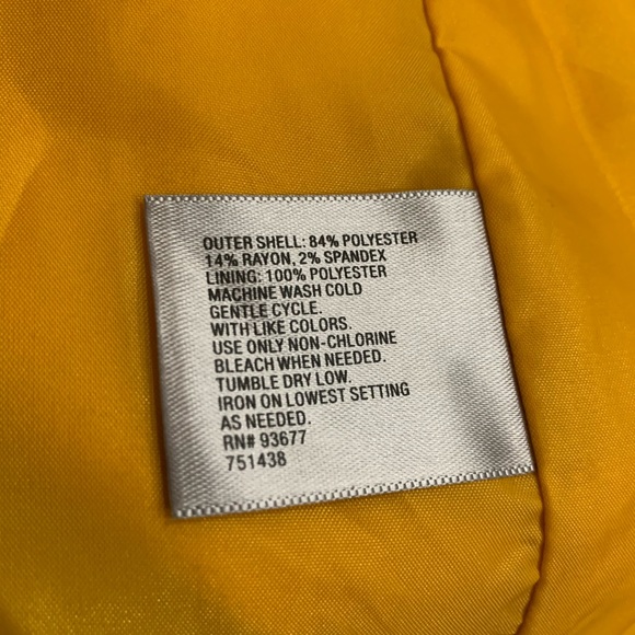 Worthington gold yellow dress size 6 - Picture 8 of 8